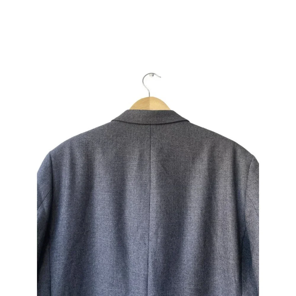 Lauren Ralph Lauren‎ Mens Gray Wool Blazer Size 44 Long Two Button Old Money